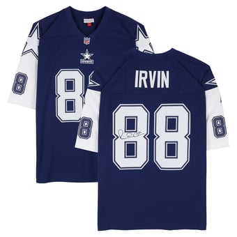 Michael Irvin Dallas Cowboys Autographed Navy Mitchell & Ness 1995 Replica Jersey