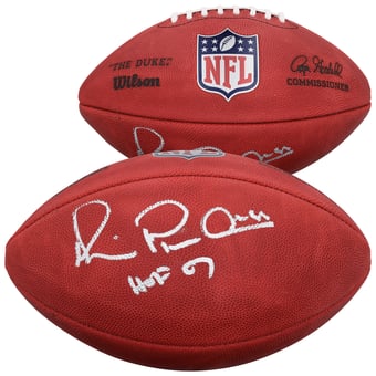 "Michael Irvin Dallas Cowboys Autographed Wilson Duke Full Color Football with ""HOF 07"" Inscription"