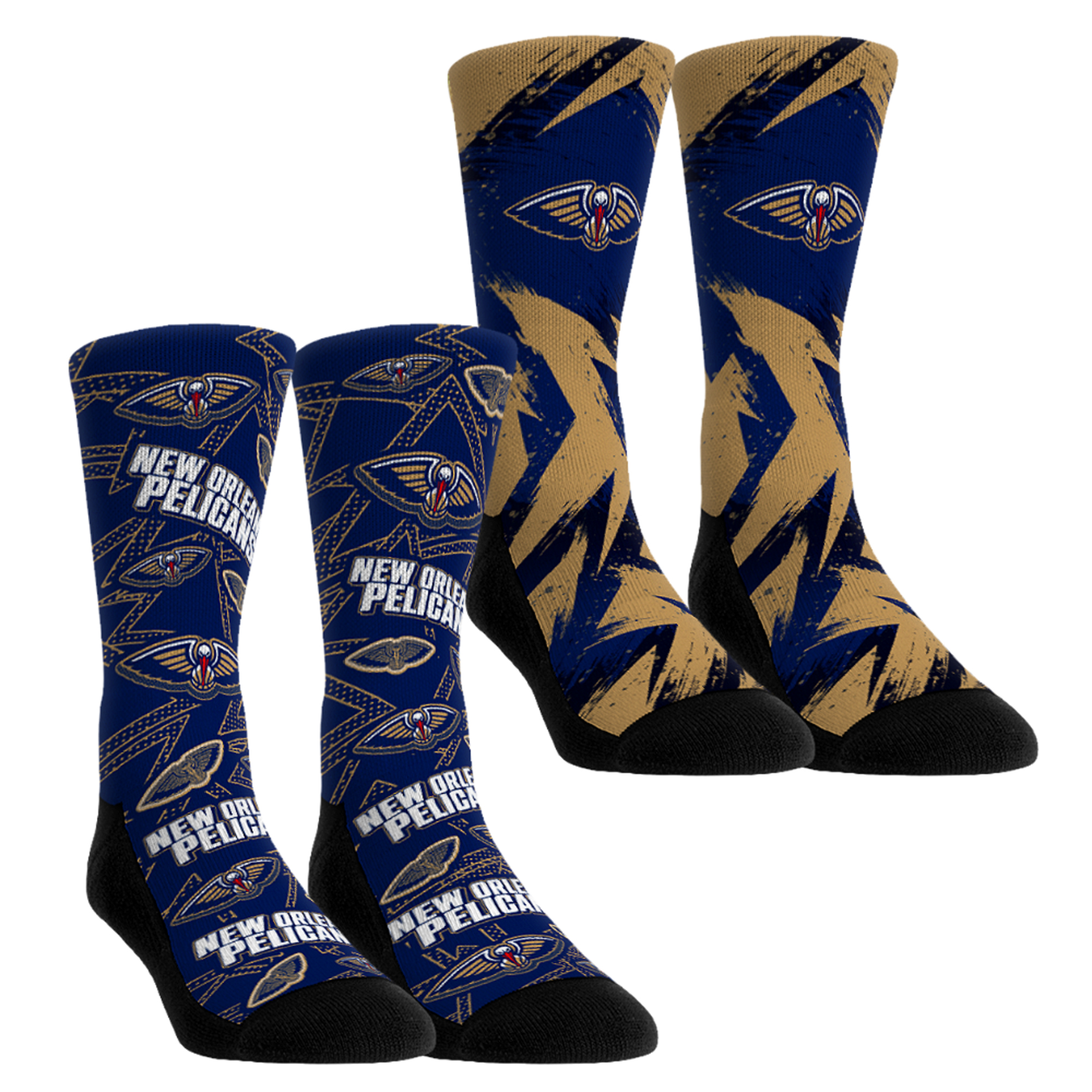 Unisex Rock Em Red New Orleans Pelicans Game Day 2-Pack Crew Socks