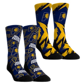 Unisex Rock Em  Navy Indiana Pacers Game Day 2-Pack Crew Socks