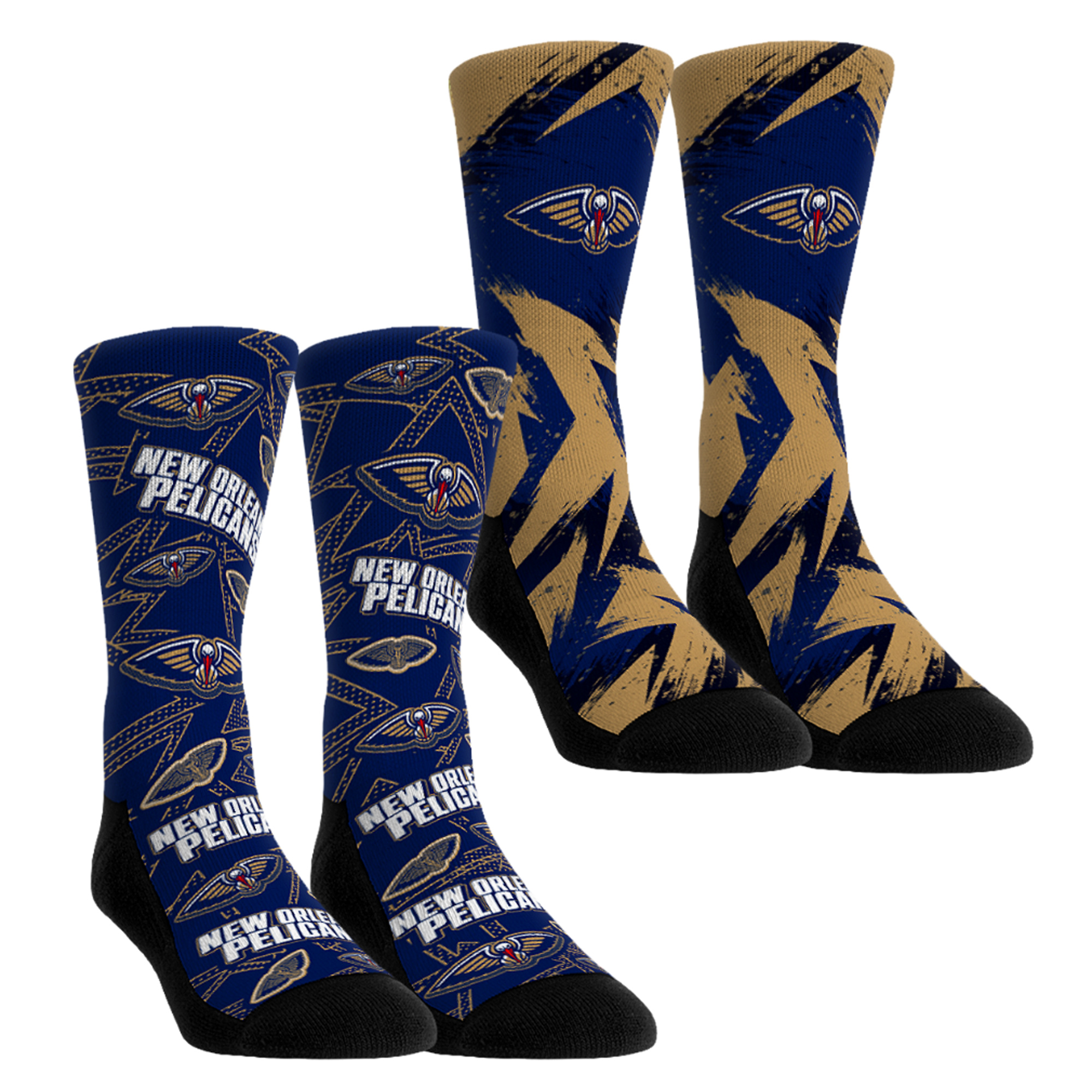 Youth Rock Em Red New Orleans Pelicans Game Day 2-Pack Crew Socks