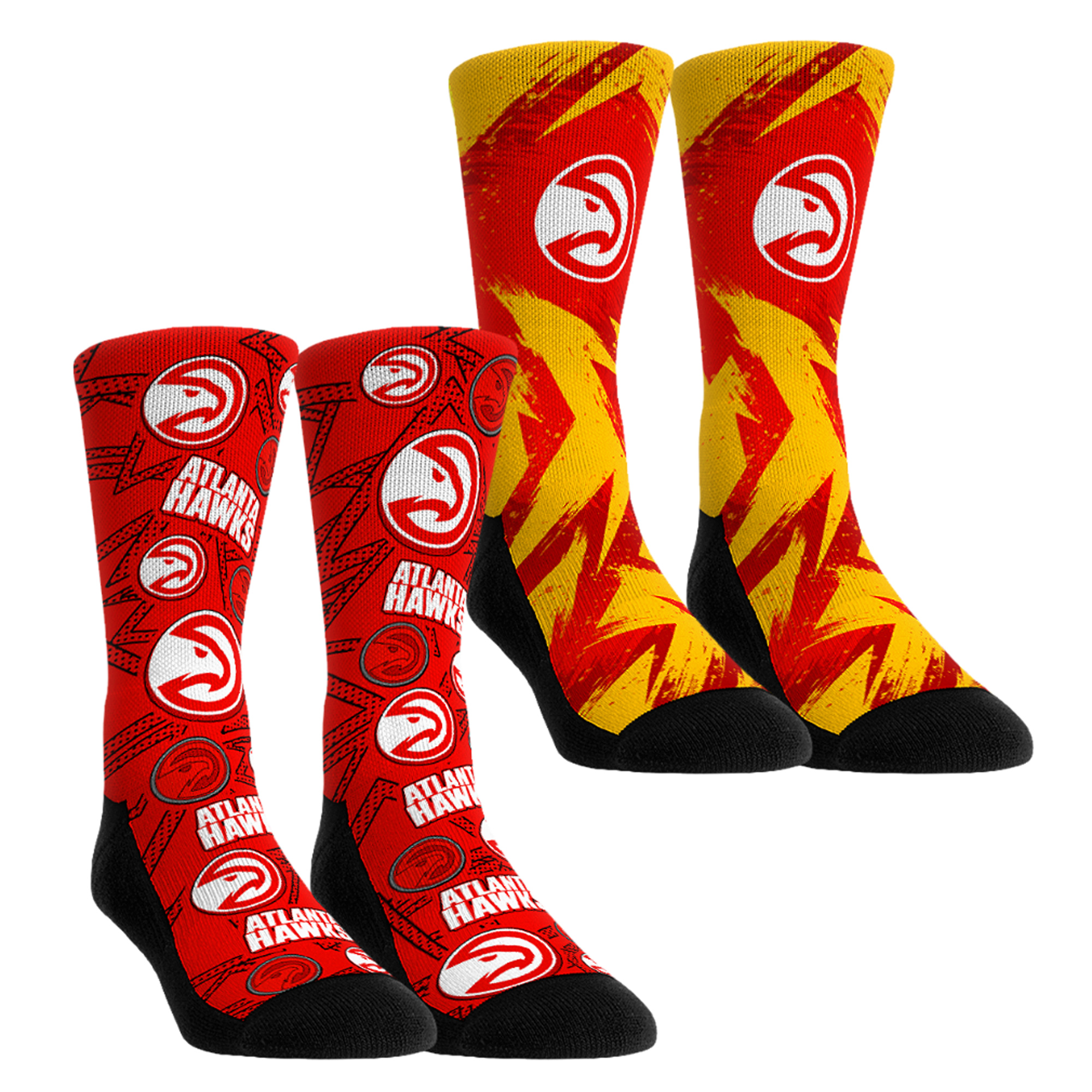 Youth Rock Em  Red Atlanta Hawks Game Day 2-Pack Crew Socks