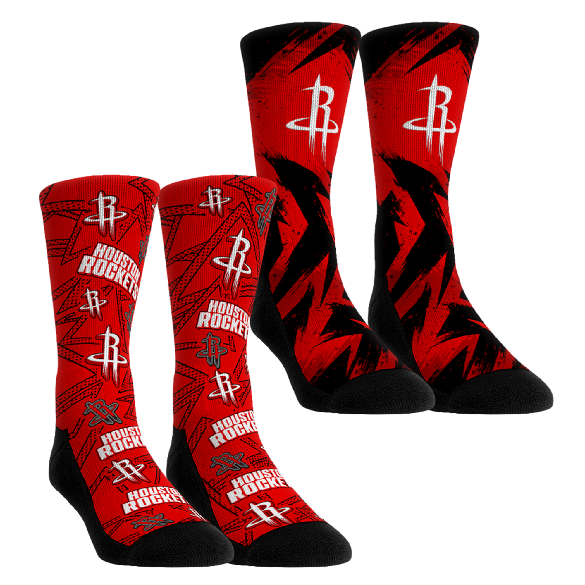 Youth Rock Em  Red Houston Rockets Game Day 2-Pack Crew Socks