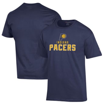 Men's Champion Navy Indiana Pacers Jersey Cotton T-Shirt