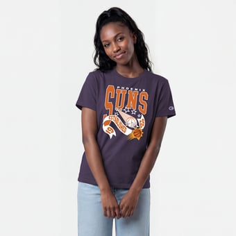 Women's Champion Purple Phoenix Suns Banner T-Shirt