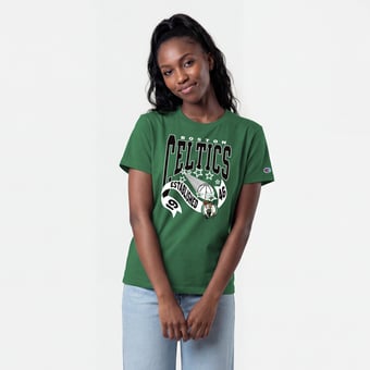 Women's Champion Kelly Green Boston Celtics Banner T-Shirt