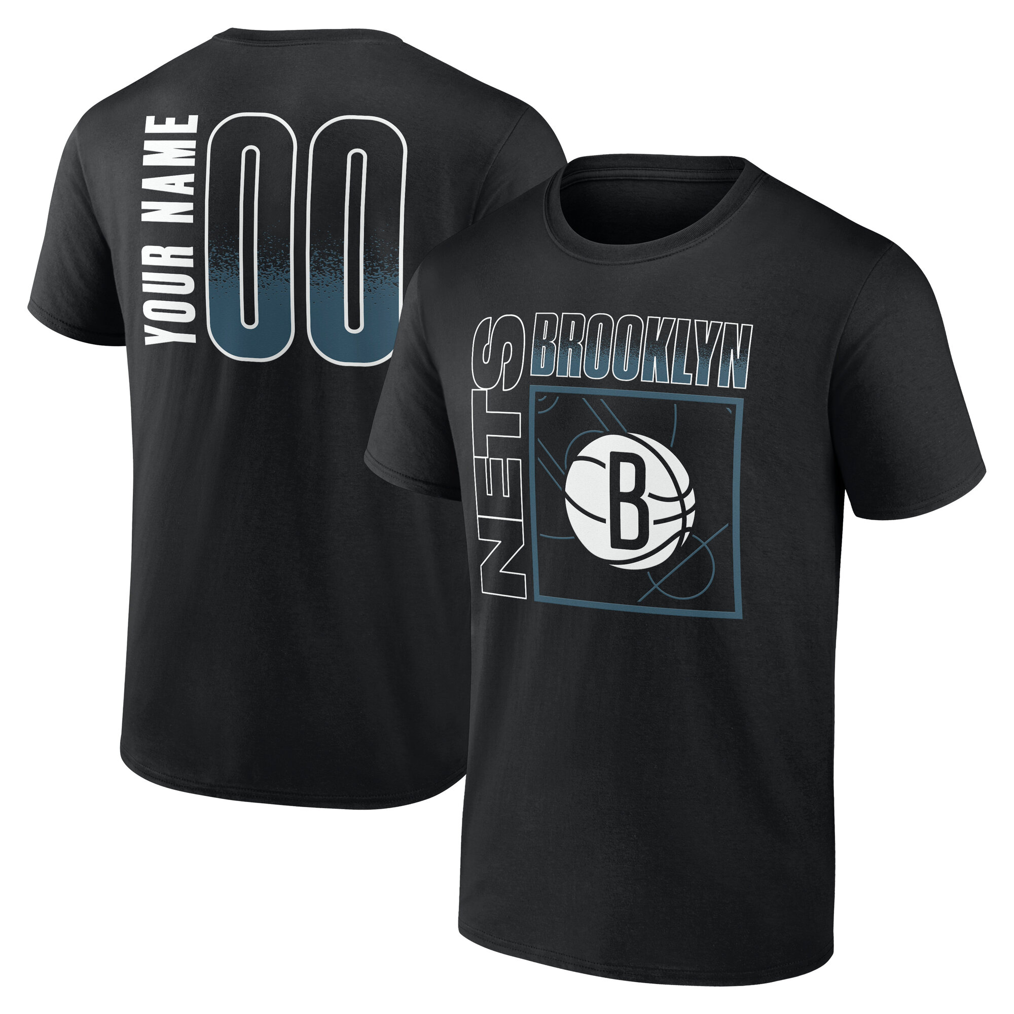 Men’s Black Brooklyn Nets Home Court Pop Personalized Name & Number T-Shirt Men’s Black Brooklyn Nets Home Court Pop Personalized Name & Number T-Shirt