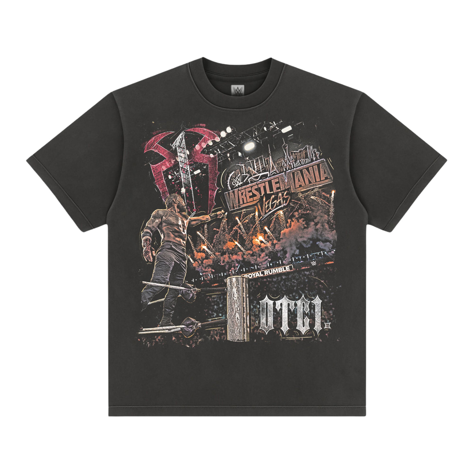 Men's Black Roman Reigns Road to WrestleMania 42 T-Shirt