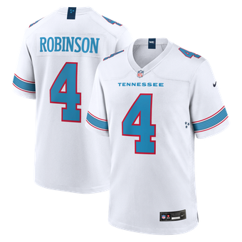 Men's Nike Wan'Dale Robinson White Tennessee Titans Game Jersey