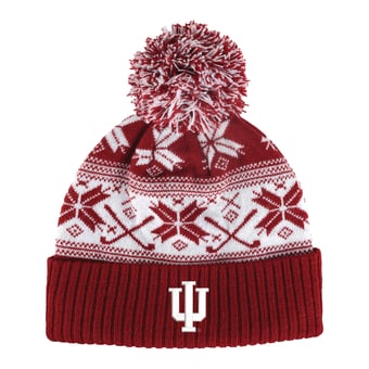 Unisex Ahead  Crimson Indiana Hoosiers Cuffed Knit Hat with Pom