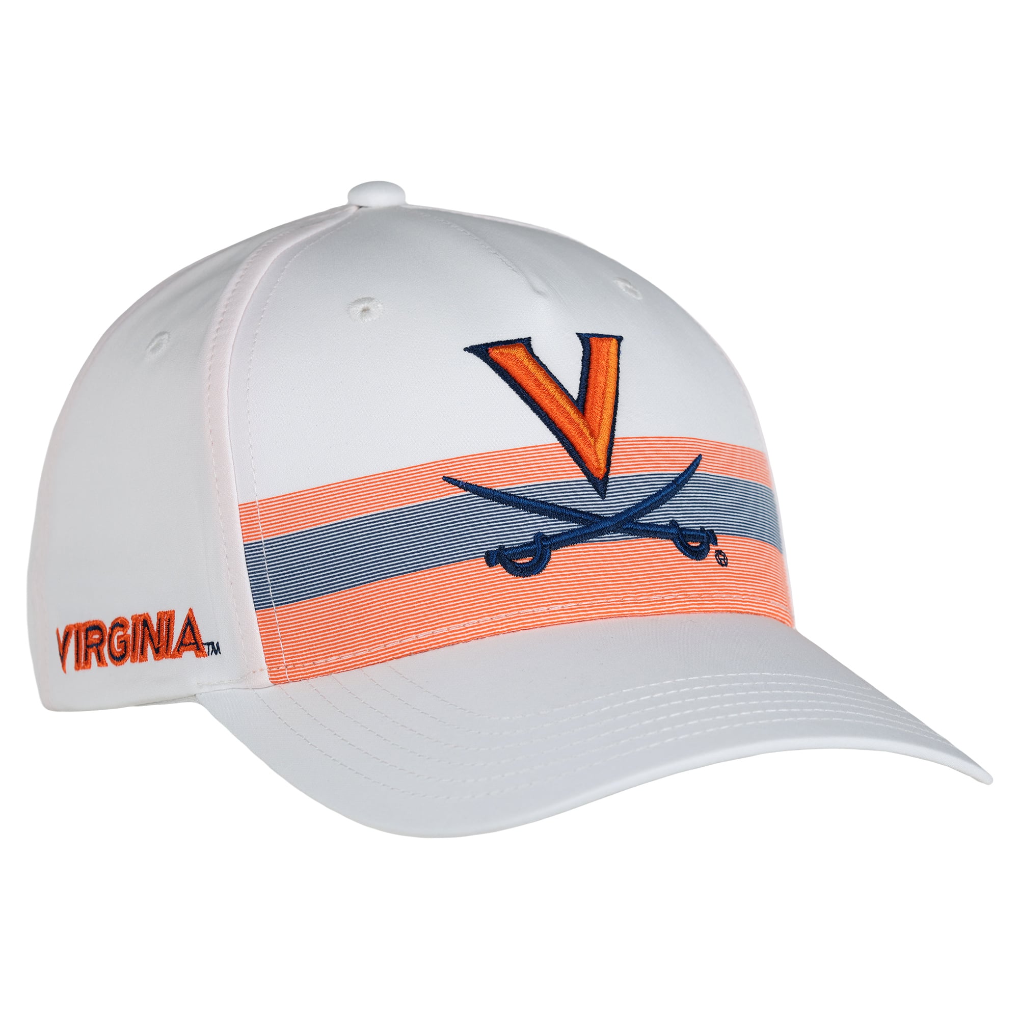 Unisex Ahead White Virginia Cavaliers The Sideline Adjustable Hat