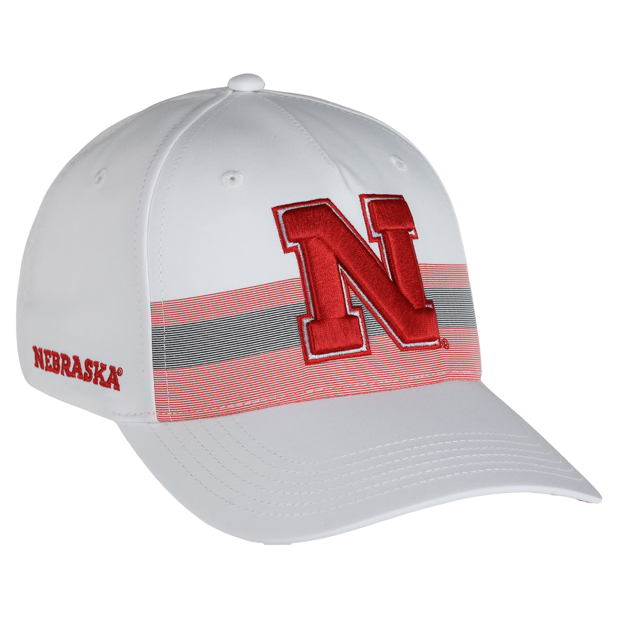 Unisex Ahead White Nebraska Huskers The Sideline Adjustable Hat
