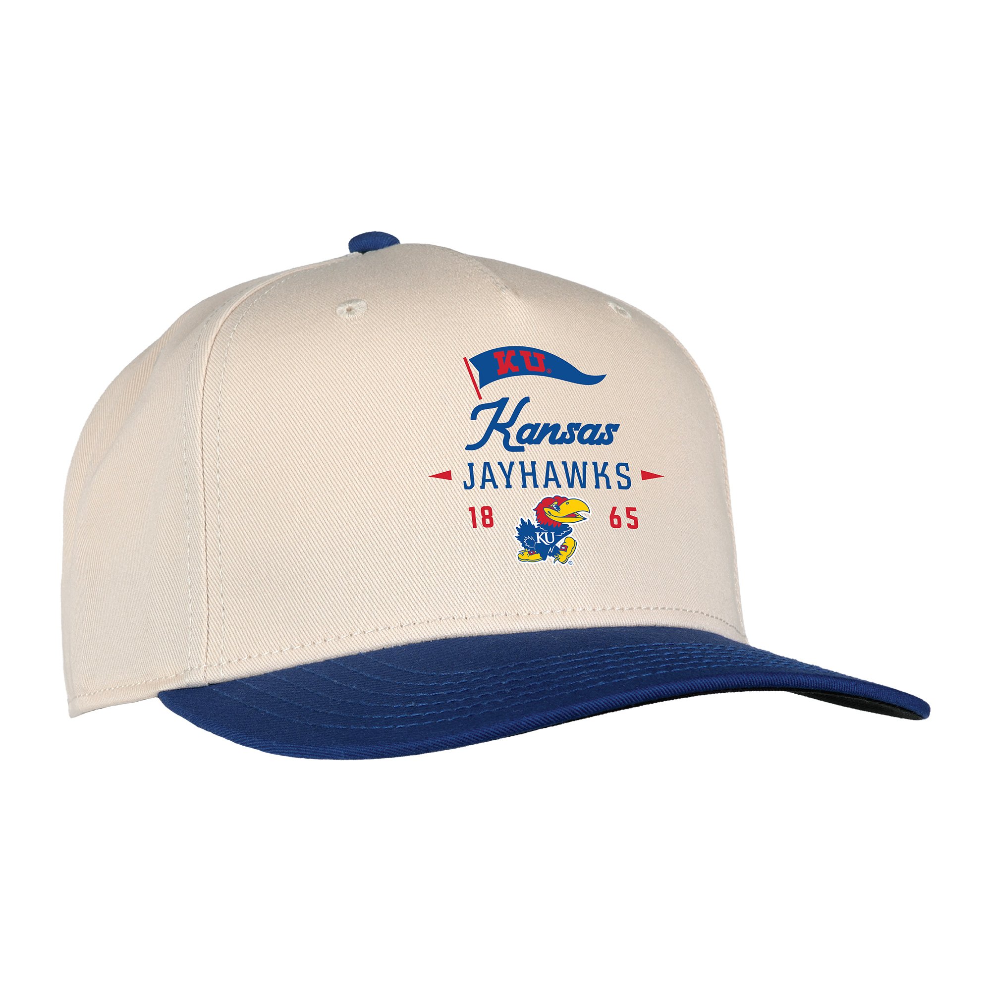 Unisex Ahead Cream Kansas Jayhawks The 1995 Adjustable Hat