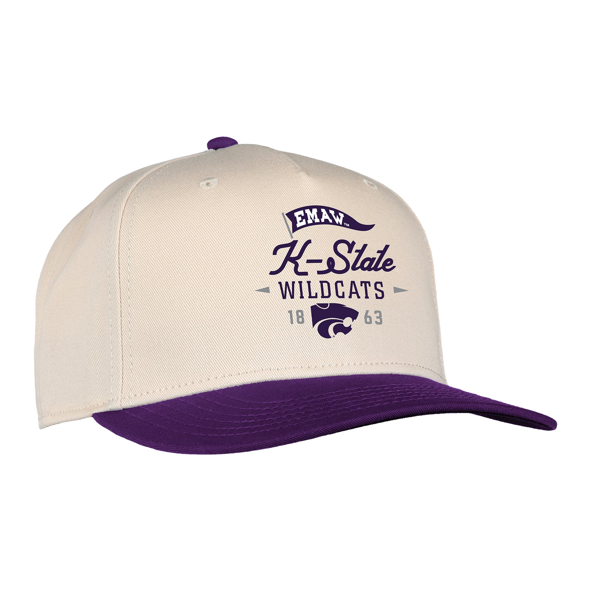 Unisex Ahead  Cream Kansas State Wildcats The 1995 Adjustable Hat