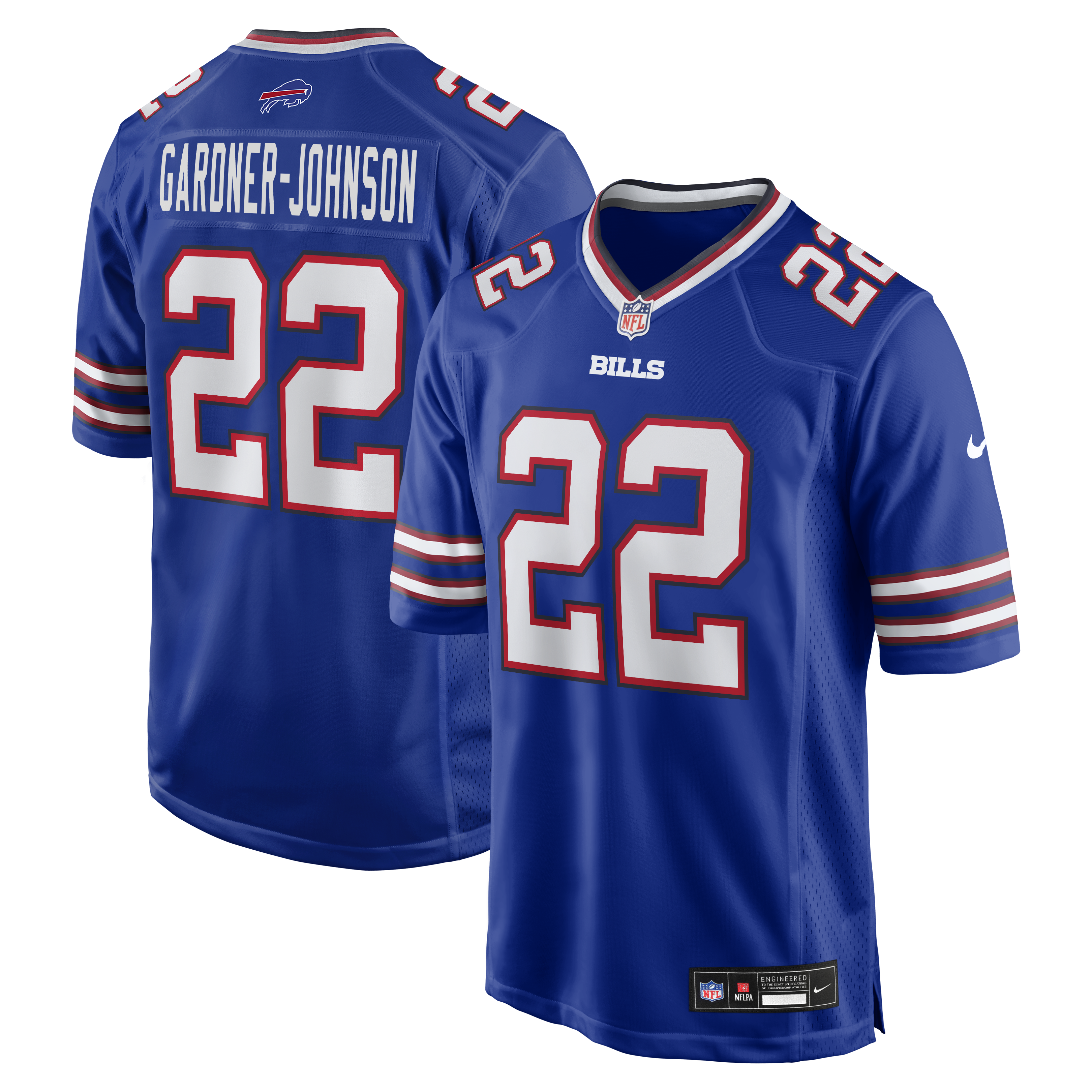 Men's Nike Chauncey Gardner-Johnson  Royal Buffalo Bills Team Game Jersey