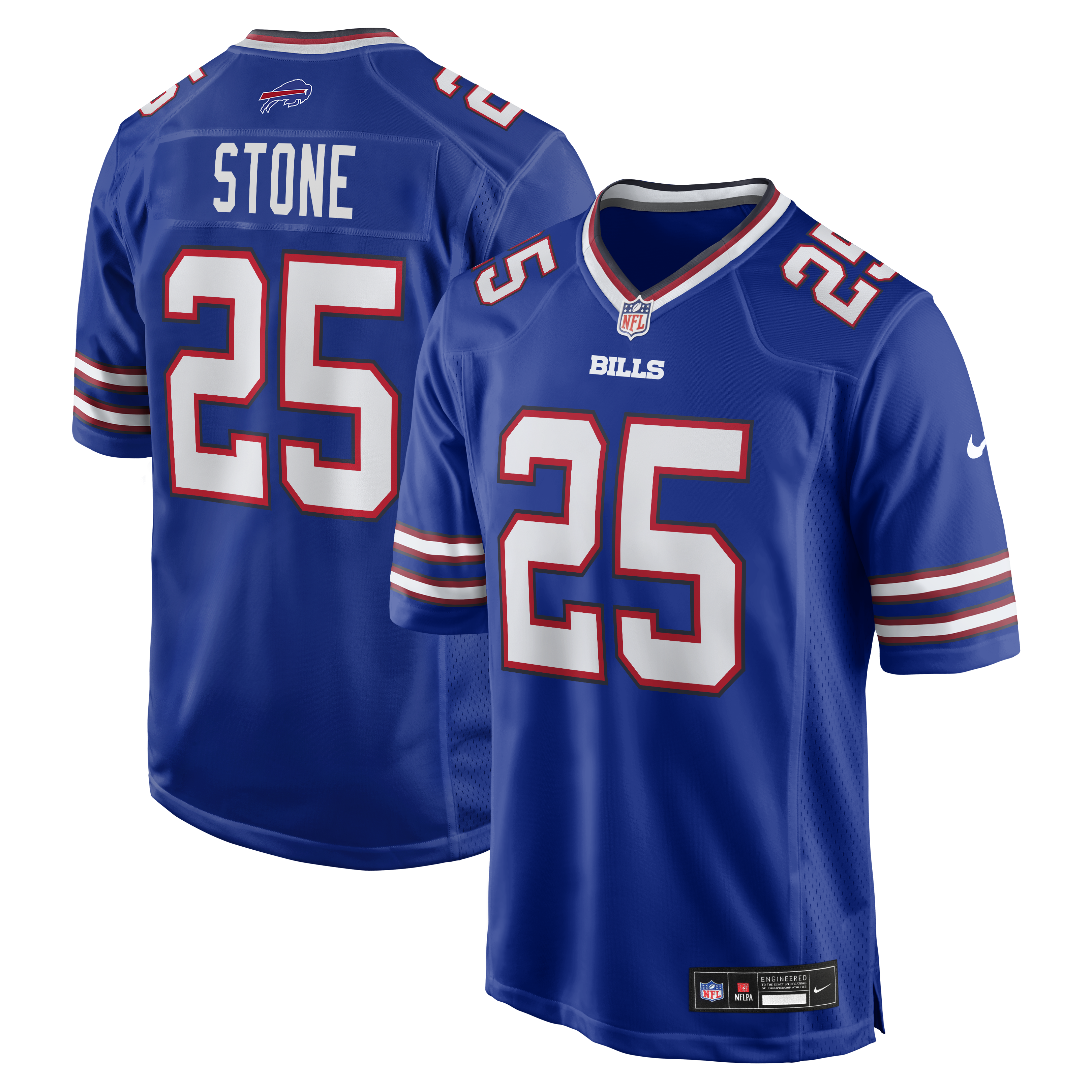 Men's Nike Geno Stone  Royal Buffalo Bills Team Game Jersey