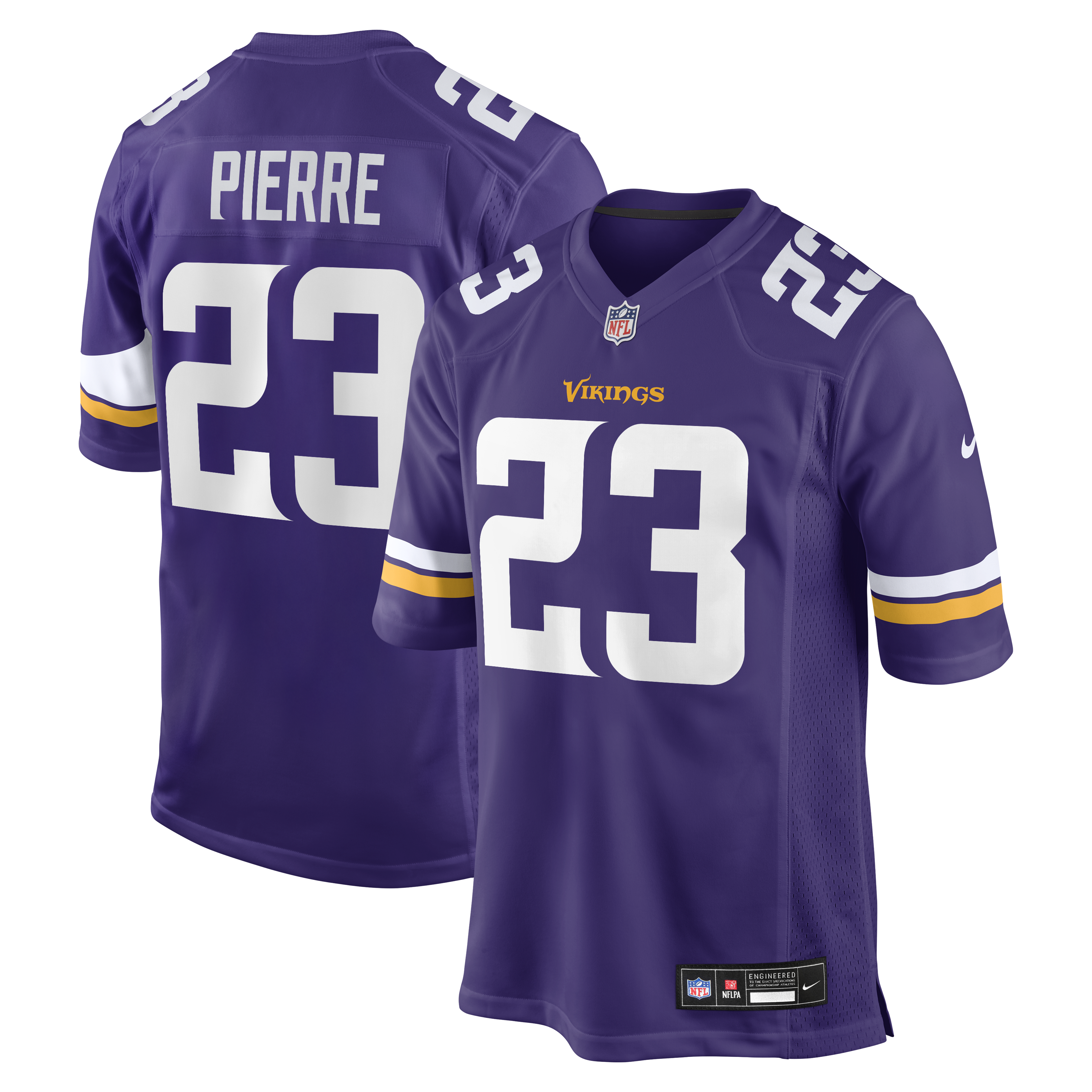Men's Nike James Pierre Purple Minnesota Vikings Team Game Jersey
