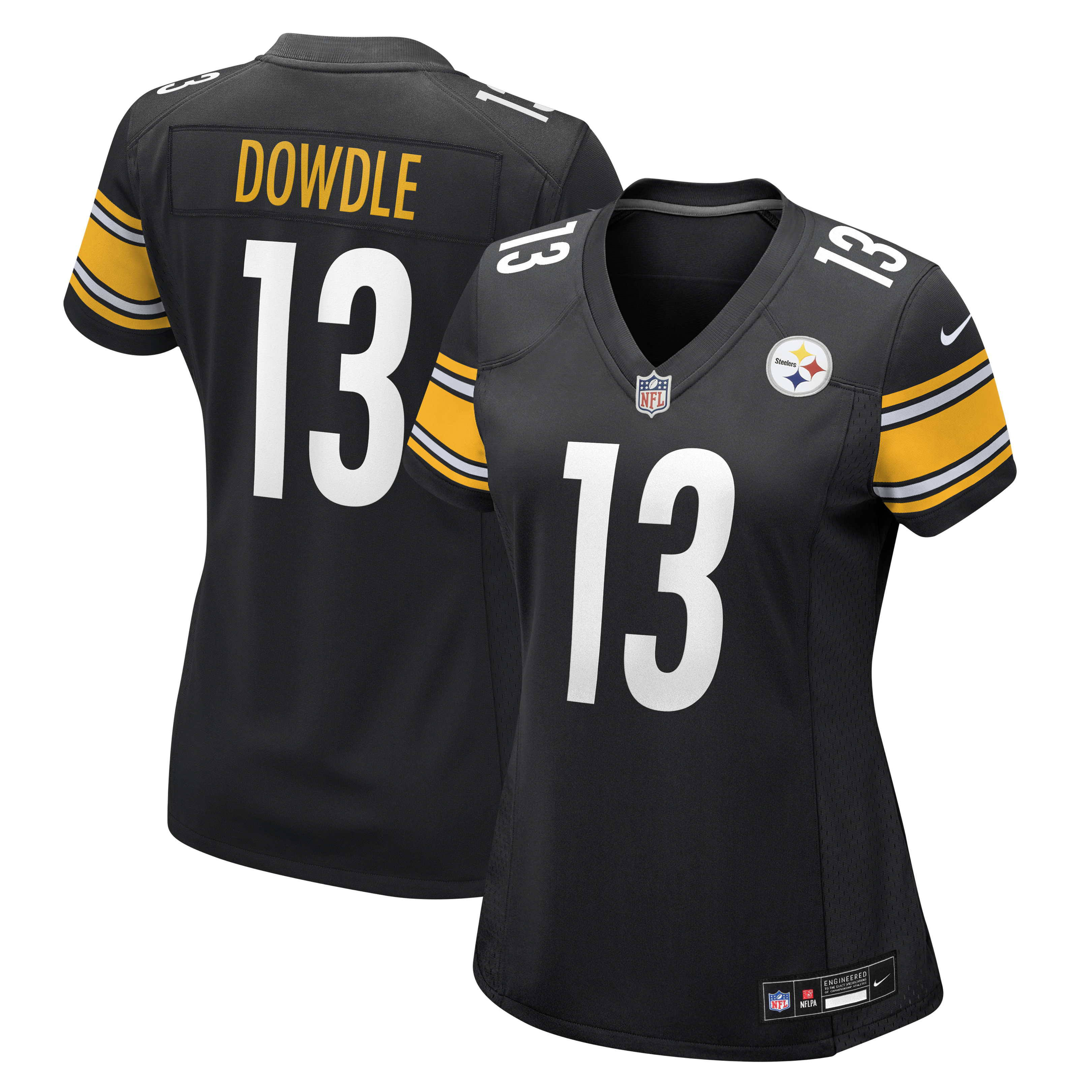 Women's Nike Rico Dowdle Black Pittsburgh Steelers Team Game Jersey