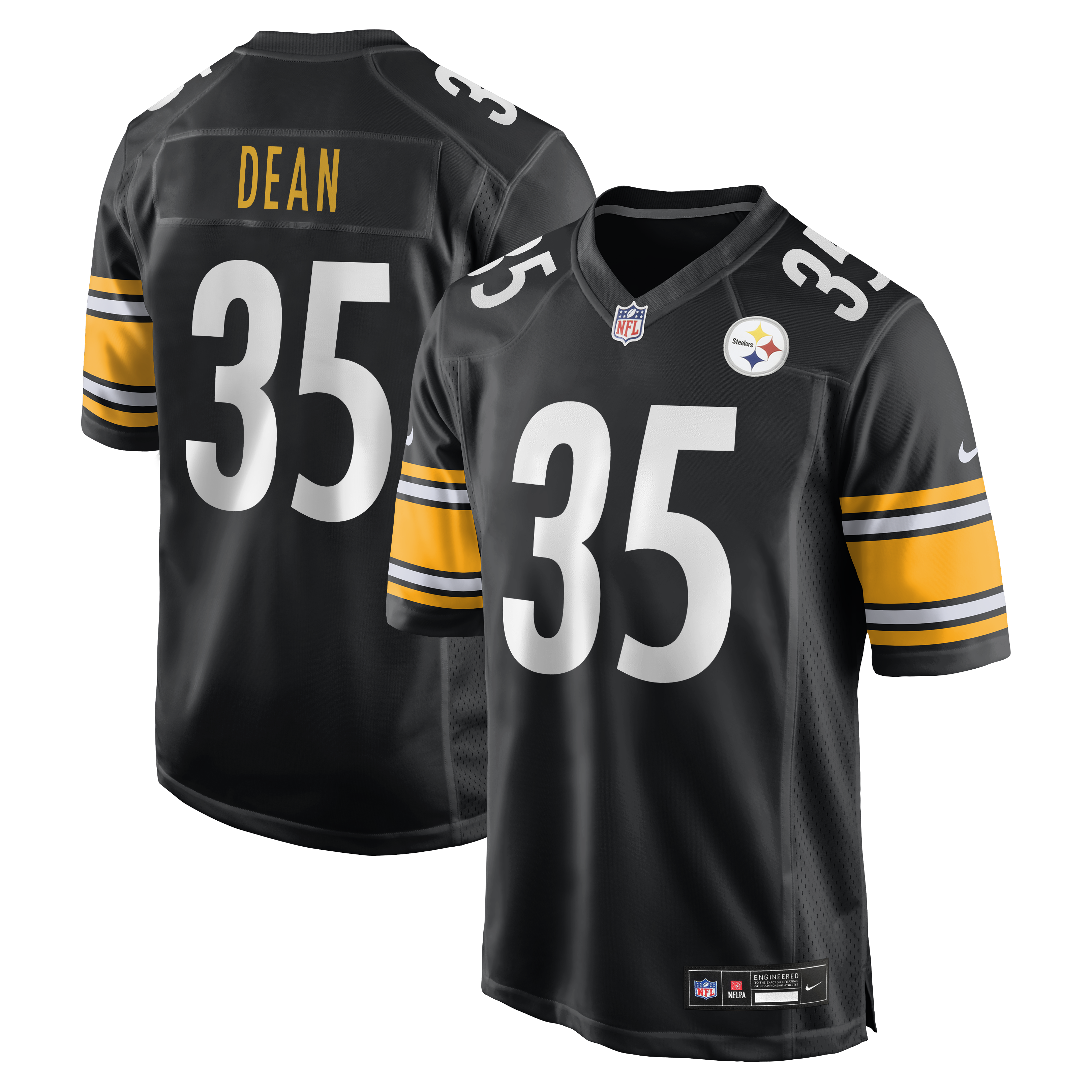 Men's Nike Jamel Dean  Black Pittsburgh Steelers Team Game Jersey