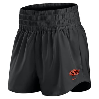 Women's Nike Black Oklahoma State Cowboys Ultra Dri-FIT High-Rise Shorts