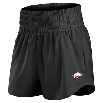 Women's Nike Black Arkansas Razorbacks Ultra Dri-FIT High-Rise Shorts