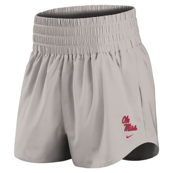 Women's Nike Gray Ole Miss Rebels Ultra Dri-FIT High-Rise Shorts