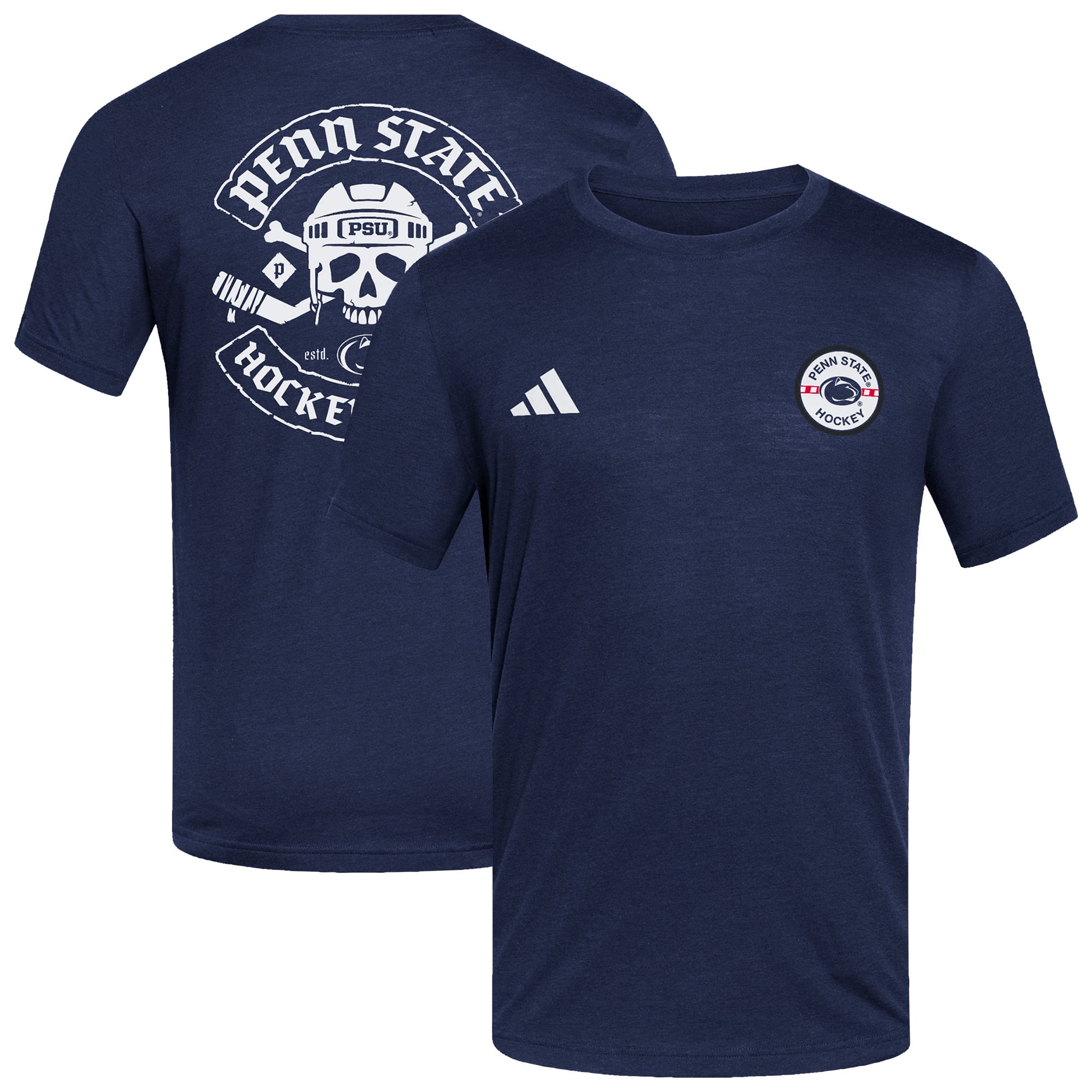 Men's adidas Navy Penn State Nittany Lions Hockey Valley Blend T-Shirt