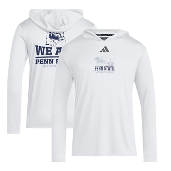 Men's adidas  White Penn State Nittany Lions We Are Penn State White Out Hoodie T-Shirt