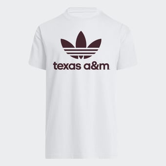 Men's adidas Originals  White Texas A&M Aggies Trefoil University Originals T-Shirt