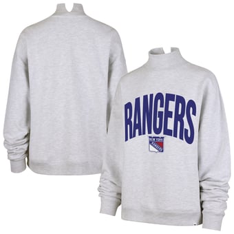 Women's '47  Heather Gray New York Rangers Subtle Muse Sweatshirt