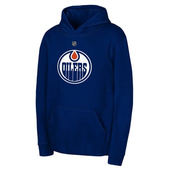 Youth Outerstuff Royal Edmonton Oilers Primary Logo Pullover Hoodie