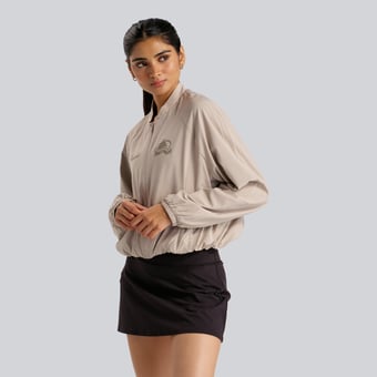 Women's lululemon Downtown Tan Colorado Avalanche Breezily Bomber Jacket