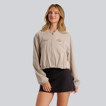 Women's lululemon Downtown Tan Minnesota Wild Breezily Bomber Jacket