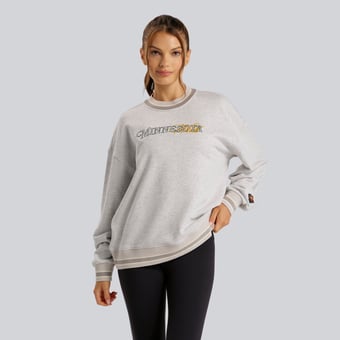 Women's lululemon Heathered Core Ultra Light Grey Minnesota Wild Perfectly Oversized Hip-Length Ringer Sweatshirt