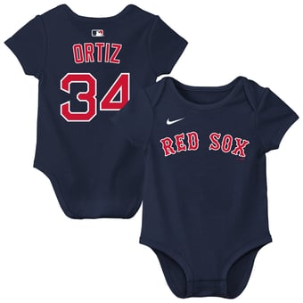 Newborn & Infant Nike David Ortiz Navy Boston Red Sox Name & Number Bodysuit