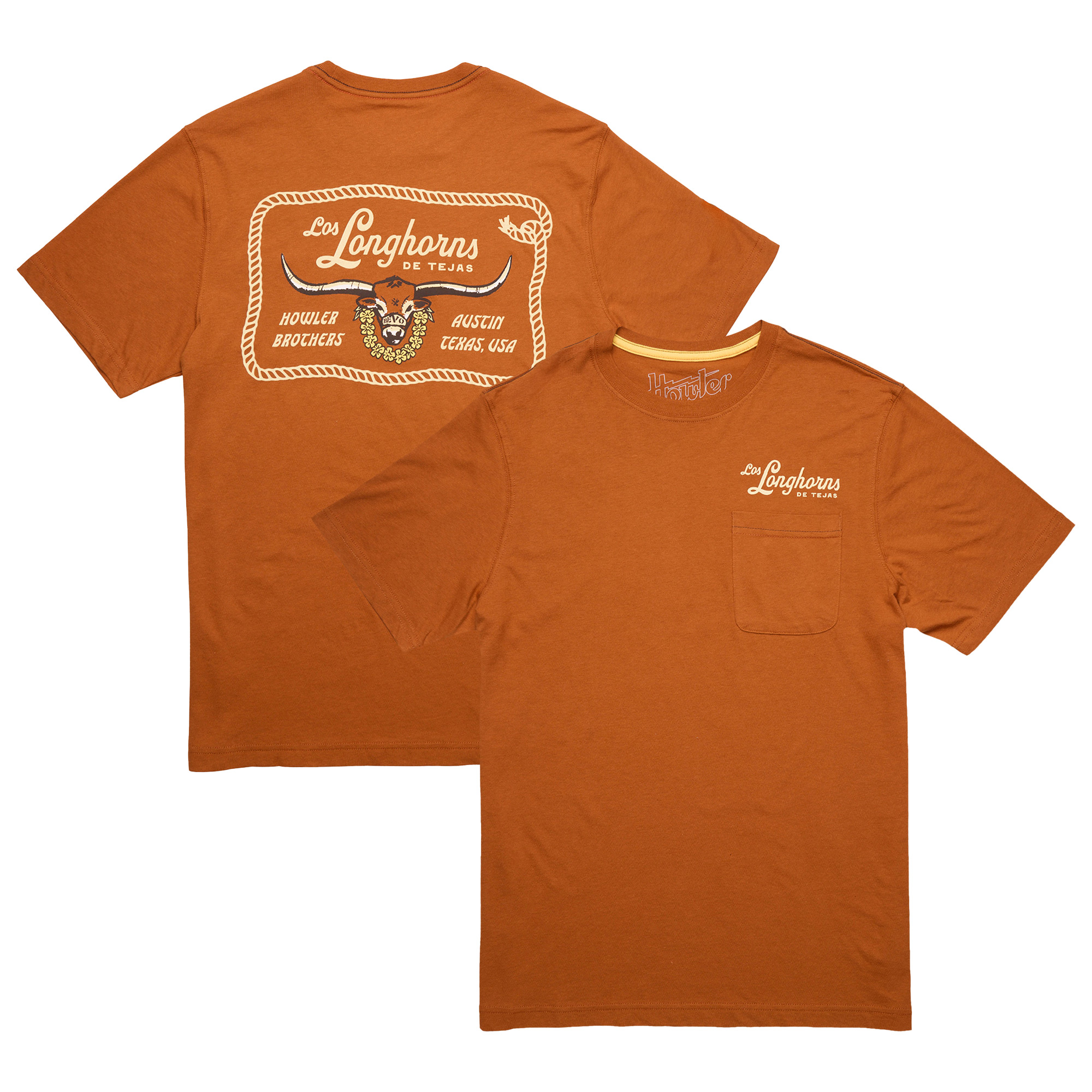 Men's Howler Brothers Texas Orange Texas Longhorns Graphic T-Shirt