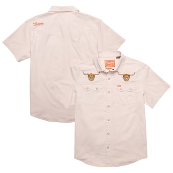 Men's Howler Brothers Natural Texas Longhorns Crosscut Deluxe Button-Up Shirt
