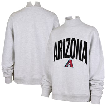 Women's '47  Heather Gray Arizona Diamondbacks Subtle Muse Mock Neck Sweatshirt