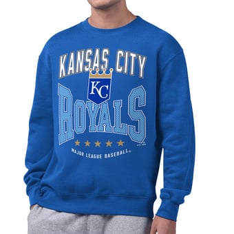 Men's Starter  Royal Kansas City Royals Center Squeeze Fleece Sweatshirt