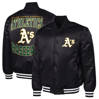 Men's G-III Sports by Carl Banks  Black Athletics Adaptive Full-Snap Varsity Jacket