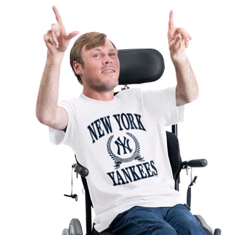 Men's G-III Sports by Carl Banks  White New York Yankees Adaptive Team Laurel T-Shirt