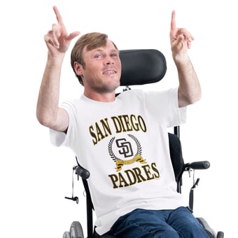 Men's G-III Sports by Carl Banks  White San Diego Padres Adaptive Team Laurel T-Shirt
