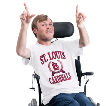 Men's G-III Sports by Carl Banks  White St. Louis Cardinals Adaptive Team Laurel T-Shirt