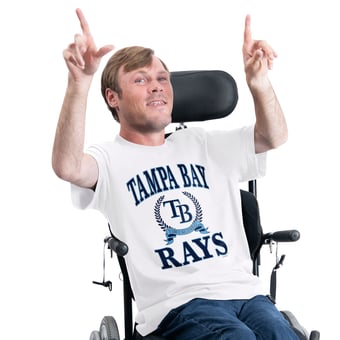 Men's G-III Sports by Carl Banks  White Tampa Bay Rays Adaptive Team Laurel T-Shirt