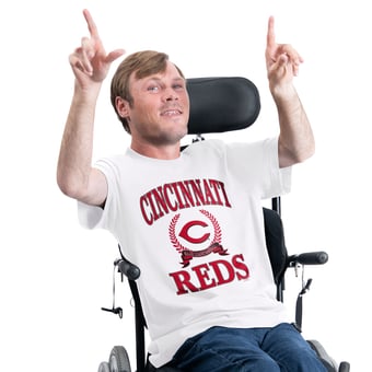 Men's G-III Sports by Carl Banks  White Cincinnati Reds Adaptive Team Laurel T-Shirt