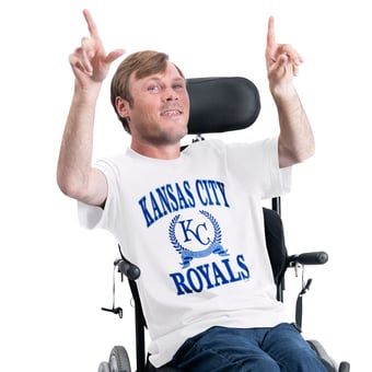 Men's G-III Sports by Carl Banks  White Kansas City Royals Adaptive Team Laurel T-Shirt