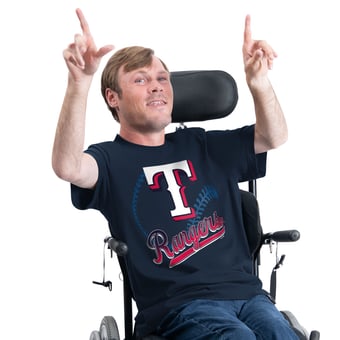Men's G-III Sports by Carl Banks  Navy Texas Rangers Adaptive Shadow Pitch T-Shirt