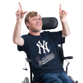 Men's G-III Sports by Carl Banks  Navy New York Yankees Adaptive Shadow Pitch T-Shirt