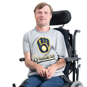 Men's G-III Sports by Carl Banks  Gray Milwaukee Brewers Adaptive Shadow Pitch T-Shirt
