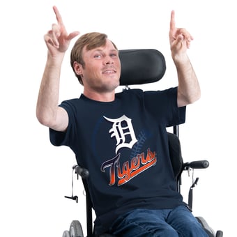 Men's G-III Sports by Carl Banks  Navy Detroit Tigers Adaptive Shadow Pitch T-Shirt